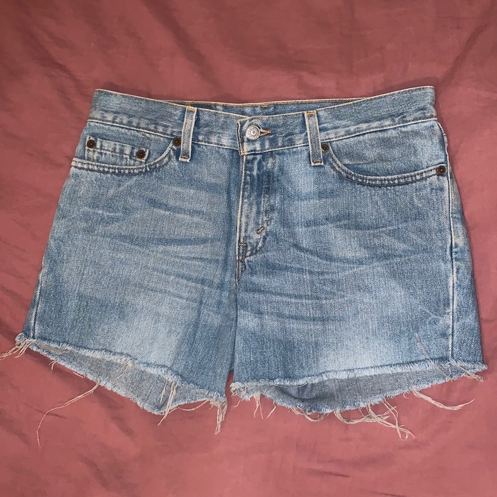 Levi’s 518 Superlow Bootcut Jeans made into Shorts